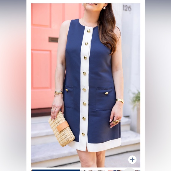 NWT SAIL to SABLE Navy Grace Shift Dress - Picture 5 of 8